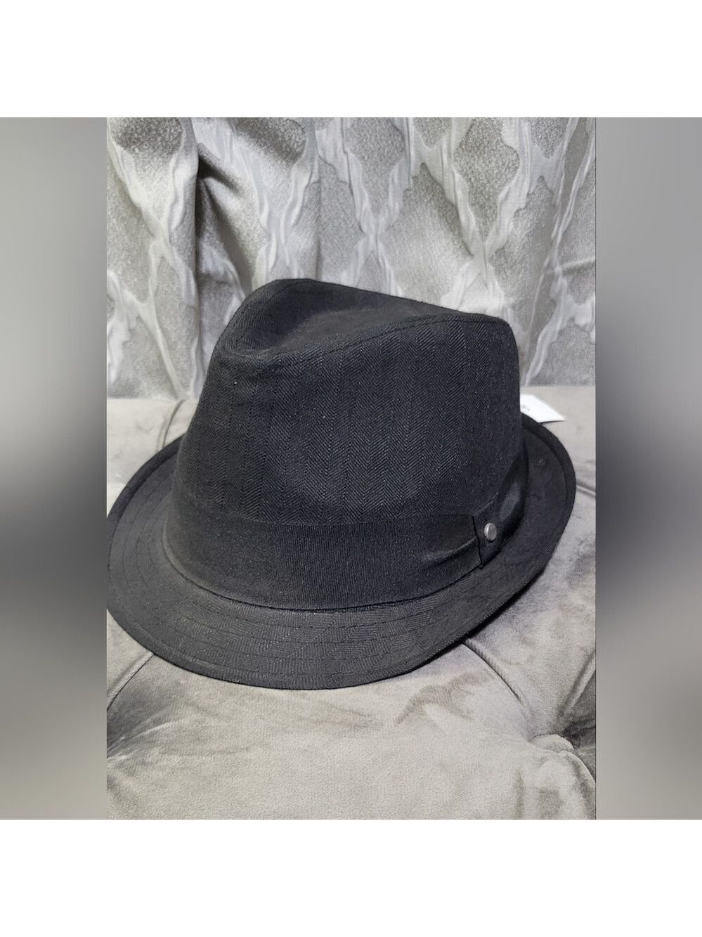 Stetson | Black Herringbone Tweed with Black Band